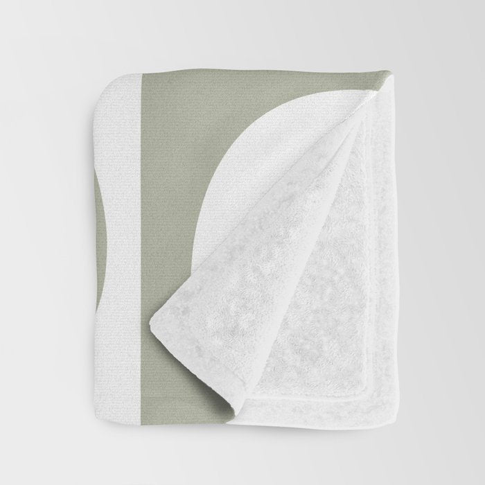Art forms (sage) Throw Blanket Gallery Image 3