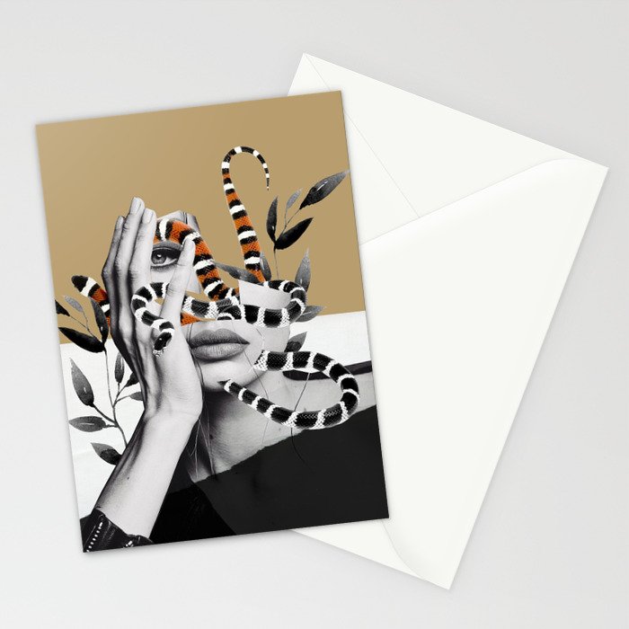 Woman and snakes Stationery Card Gallery Image 2