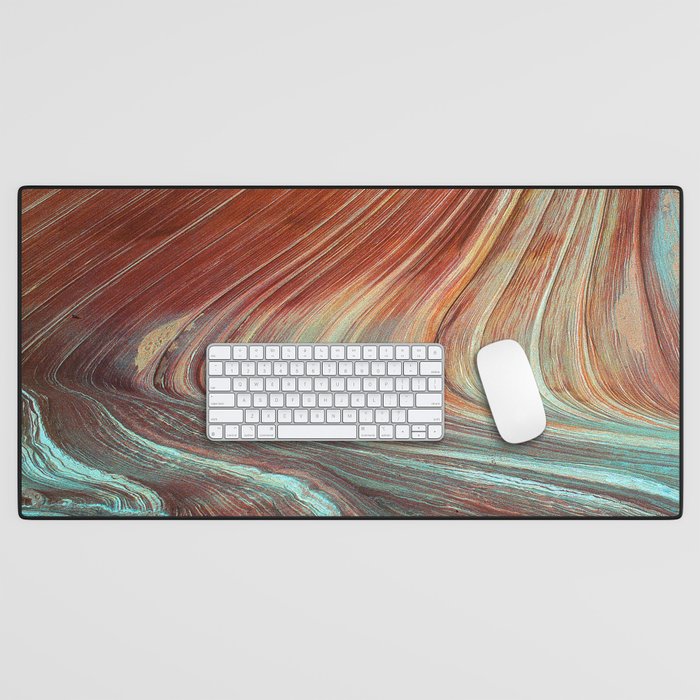 Epic Paria Wilderness Canyons 'Painted' Colored Sandstone Desk Mat Gallery Image 1