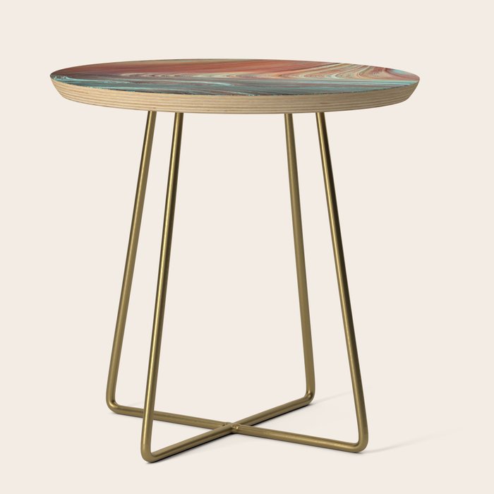 Epic Paria Wilderness Canyons 'Painted' Colored Sandstone Side Table Gallery Image 1
