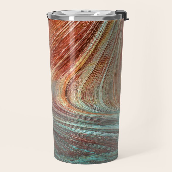 Epic Paria Wilderness Canyons 'Painted' Colored Sandstone Travel Mug Gallery Image 2