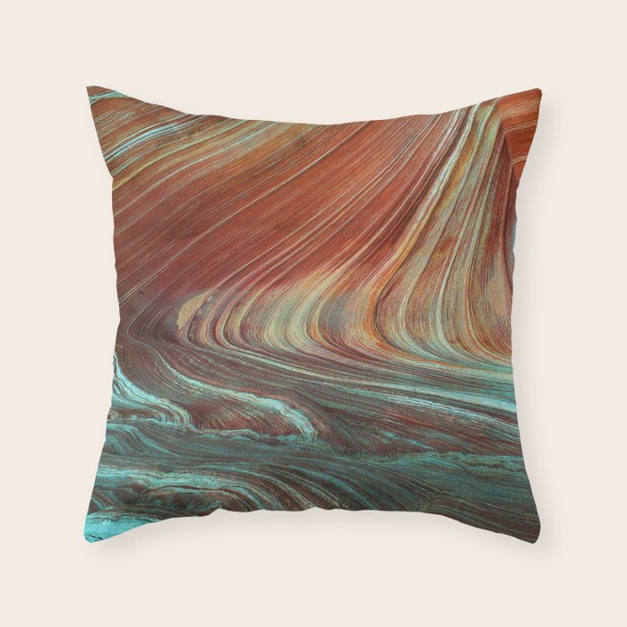 Epic Paria Wilderness Canyons 'Painted' Colored Sandstone Throw Pillow Gallery Image 6