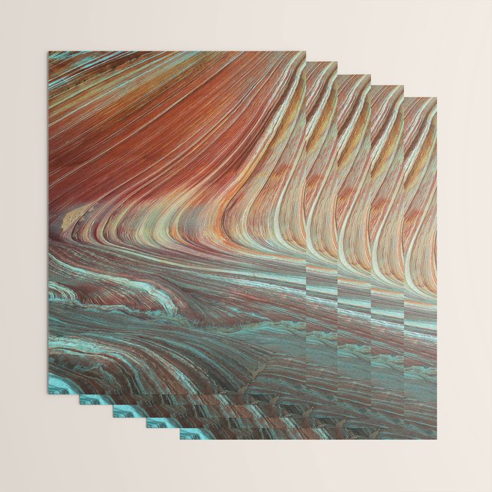 Epic Paria Wilderness Canyons 'Painted' Colored Sandstone Wrapping Paper Gallery Image 3