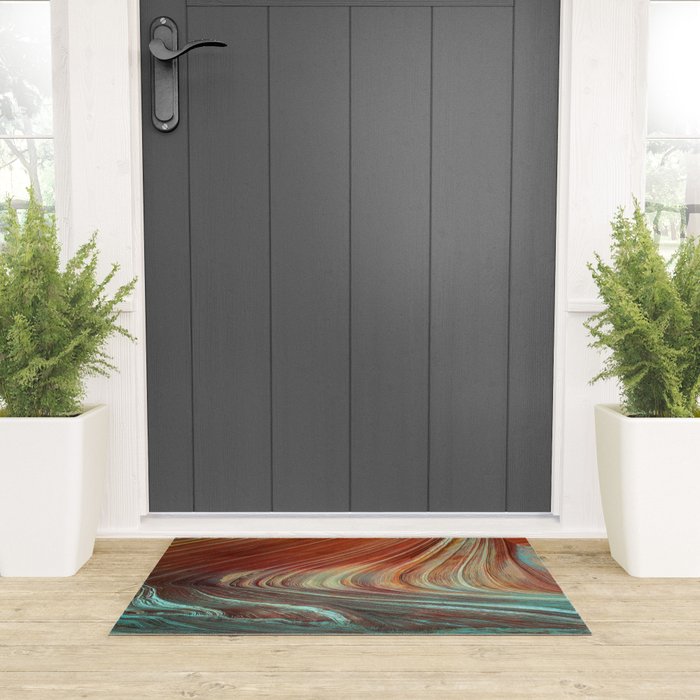 Epic Paria Wilderness Canyons 'Painted' Colored Sandstone Welcome Mat Gallery Image 3