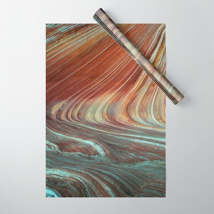 Epic Paria Wilderness Canyons 'Painted' Colored Sandstone Wrapping Paper Gallery Image 1