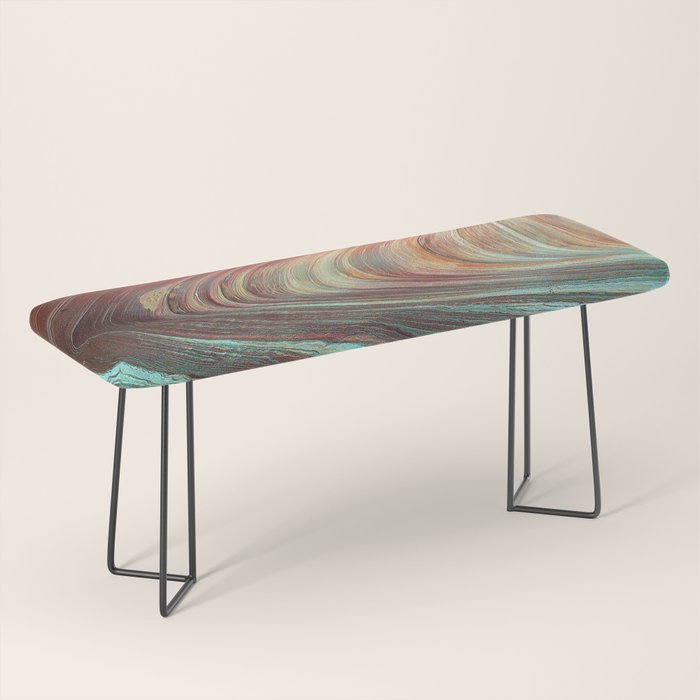 Epic Paria Wilderness Canyons 'Painted' Colored Sandstone Bench Gallery Image 1