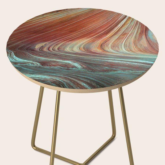 Epic Paria Wilderness Canyons 'Painted' Colored Sandstone Side Table Gallery Image 2