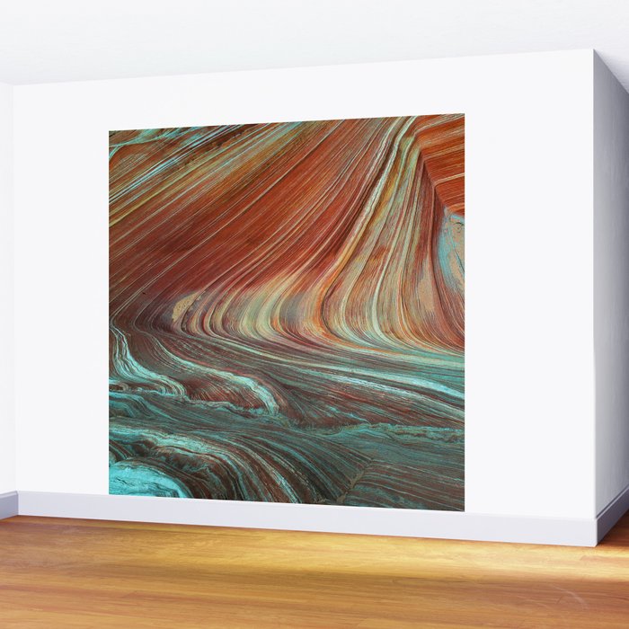 Epic Paria Wilderness Canyons 'Painted' Colored Sandstone Wall Mural Gallery Image 2