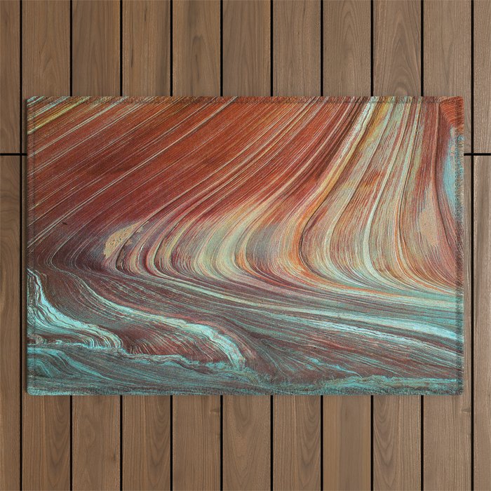 Epic Paria Wilderness Canyons 'Painted' Colored Sandstone Outdoor Rug Gallery Image 1