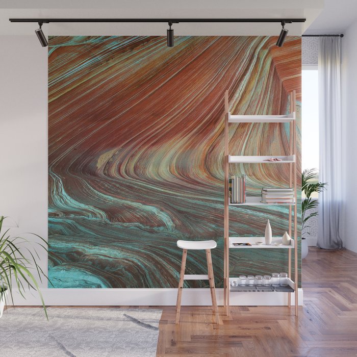 Epic Paria Wilderness Canyons 'Painted' Colored Sandstone Wall Mural Gallery Image 1