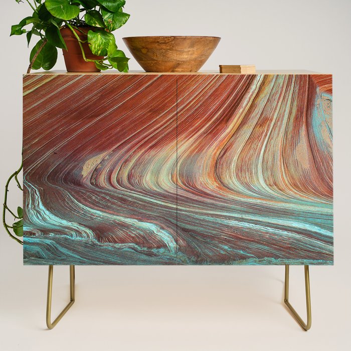 Epic Paria Wilderness Canyons 'Painted' Colored Sandstone Credenza Gallery Image 1