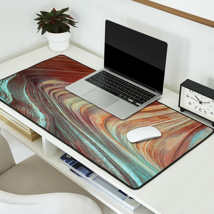 Epic Paria Wilderness Canyons 'Painted' Colored Sandstone Desk Mat Gallery Image 2