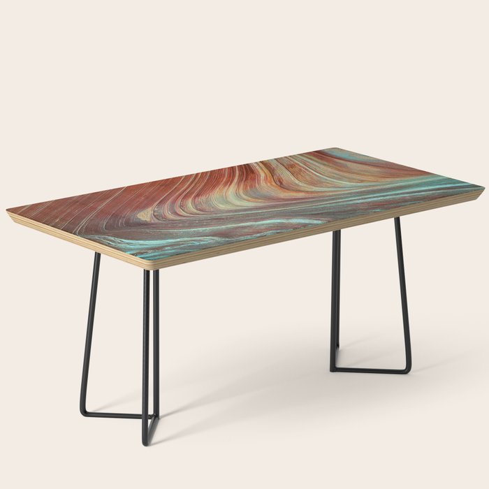Epic Paria Wilderness Canyons 'Painted' Colored Sandstone Coffee Table Gallery Image 1