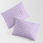 Gingham Plaid Pattern - Lilac Purple Pillow Sham Gallery Image 3