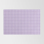 Gingham Plaid Pattern - Lilac Purple Rug Gallery Image 2
