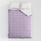 Gingham Plaid Pattern - Lilac Purple Duvet Cover Gallery Image 6