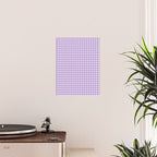 Gingham Plaid Pattern - Lilac Purple Poster Gallery Image 2