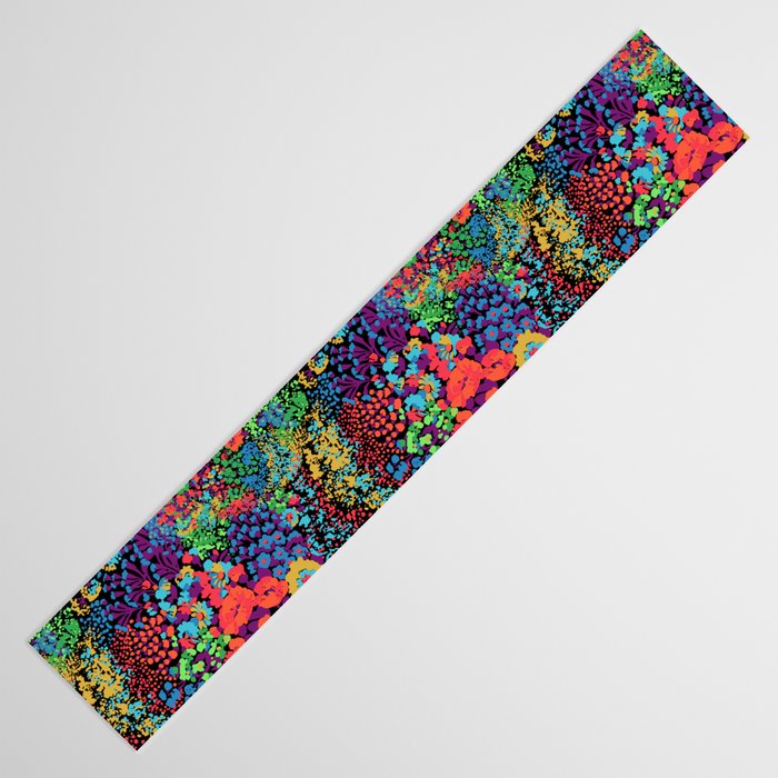 Vintage Floral Neon Table Runner Gallery Image 3