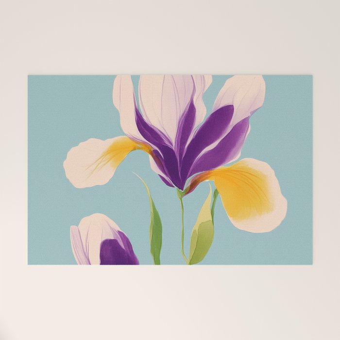 Sun-Kissed Iris Welcome Mat Gallery Image 1