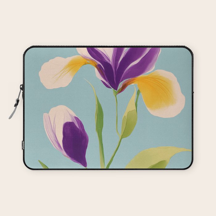 Sun-Kissed Iris Laptop Sleeve Gallery Image 1