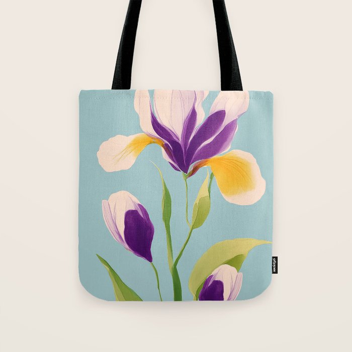 Sun-Kissed Iris Tote Bag Gallery Image 1