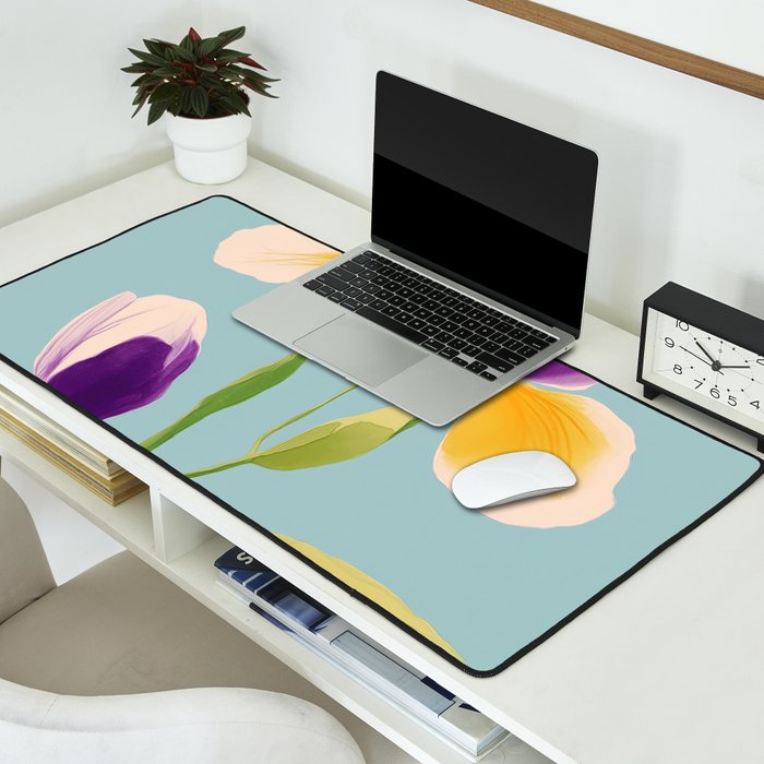 Sun-Kissed Iris Desk Mat Gallery Image 2