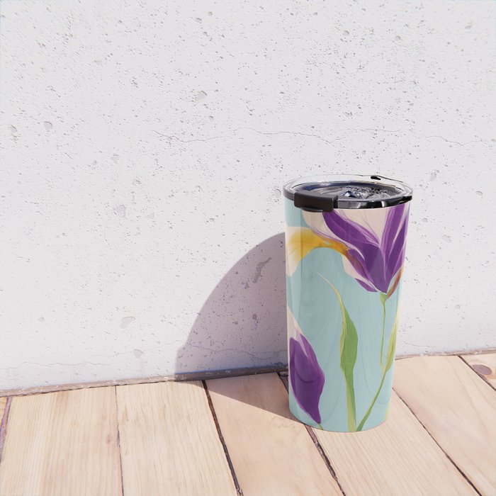 Sun-Kissed Iris Travel Mug Gallery Image 4