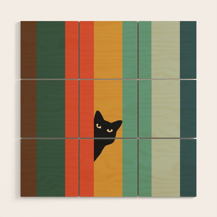 Cat Landscape 165A Wood Wall Art Gallery Image 1