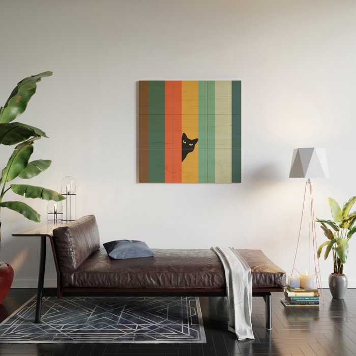 Cat Landscape 165A Wood Wall Art Gallery Image 2