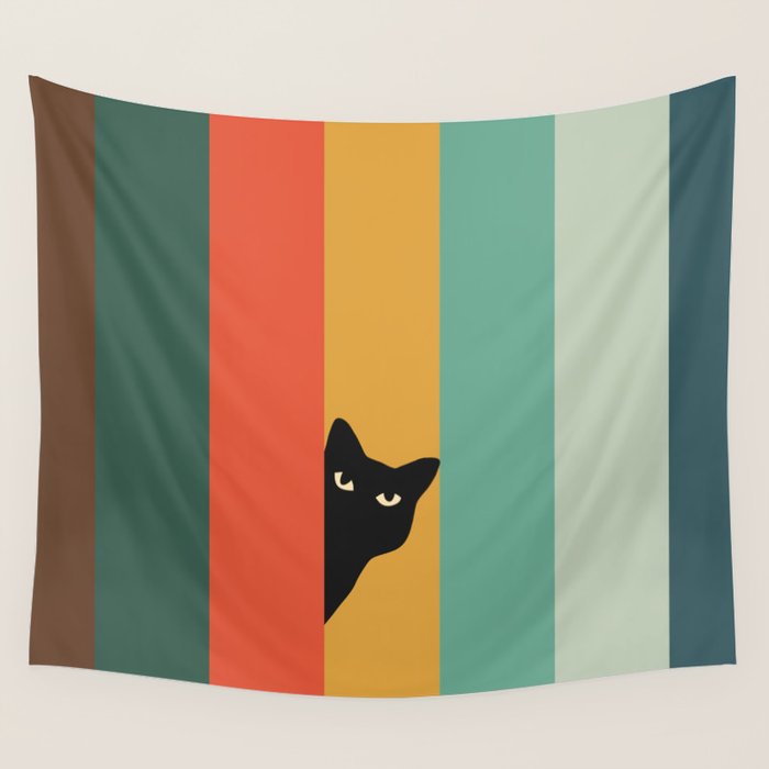 Cat Landscape 165A Wall Tapestry Gallery Image 1