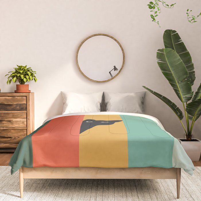 Cat Landscape 165A Comforter Gallery Image 3