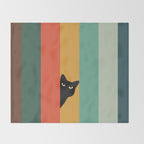 Cat Landscape 165A Throw Blanket Gallery Image 2