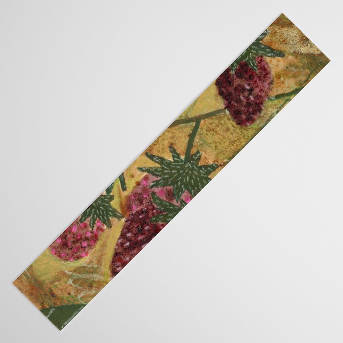 Strawberry Garden in Forest Green Table Runner Gallery Image 3