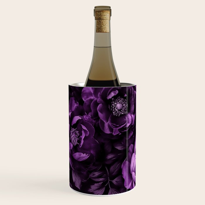 Midnight Garden Baroque Blooms Plum Blue Wine Chiller Gallery Image 1