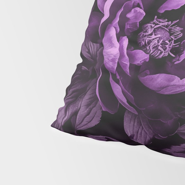 Midnight Garden Baroque Blooms Plum Blue Pillow Sham Gallery Image 4