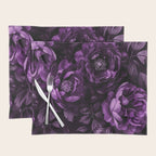 Midnight Garden Baroque Blooms Plum Blue Placemat Gallery Image 1