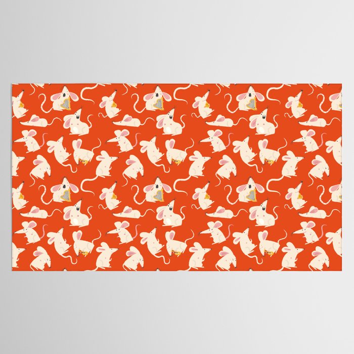 Happy mice pattern Tablecloth Gallery Image 2