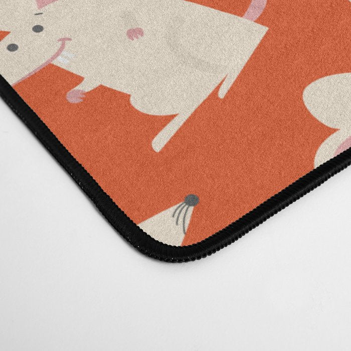 Happy mice pattern Desk Mat Gallery Image 4
