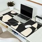 Minimal Abstract Noir Desk Mat Gallery Image 2