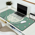 Artichoke sage green Desk Mat Gallery Image 2
