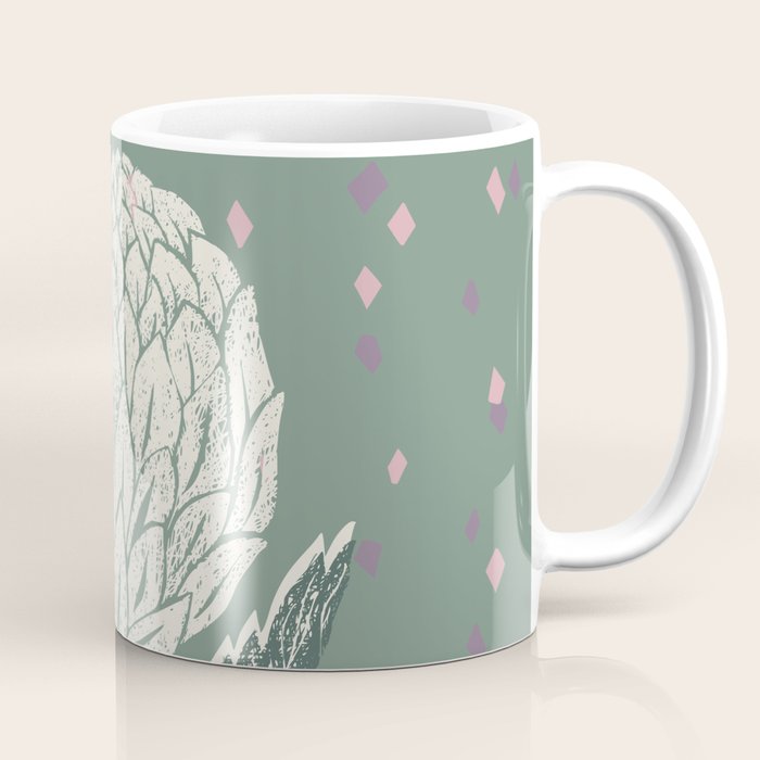 Artichoke sage green Coffee Mug Gallery Image 1