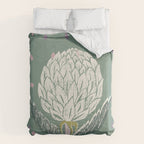 Artichoke sage green Comforter Gallery Image 6