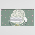 Artichoke sage green Desk Mat Gallery Image 1