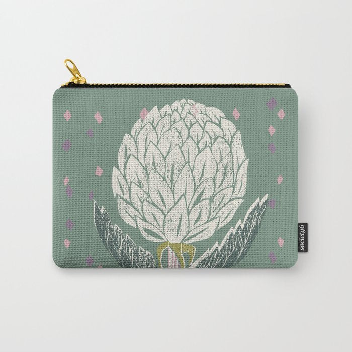 Artichoke sage green Carry All Pouch Gallery Image 1