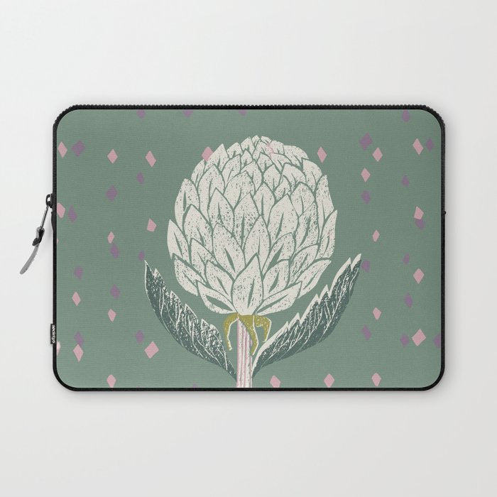 Artichoke sage green Laptop Sleeve Gallery Image 1