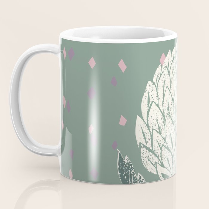 Artichoke sage green Coffee Mug Gallery Image 3