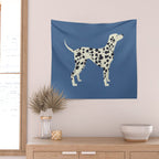 Dalmatian On Blue Wall Tapestry Gallery Image 2