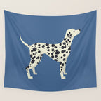 Dalmatian On Blue Wall Tapestry Gallery Image 4