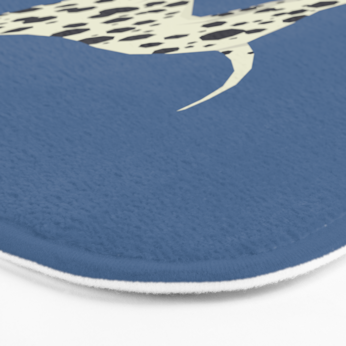 Dalmatian On Blue Bath Mat Gallery Image 3
