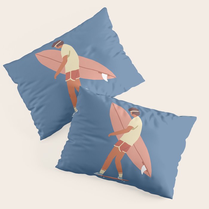 Surf poster Pillow Sham Gallery Image 3